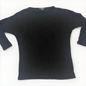 VINCE Womens Size XS Black Long Sleeve Light Sweater Knit Jumper Top.   C